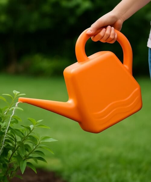 2 Litre Heavy Duty Plastic Gardening Wtering with Long Spout & Ergonomic Handle