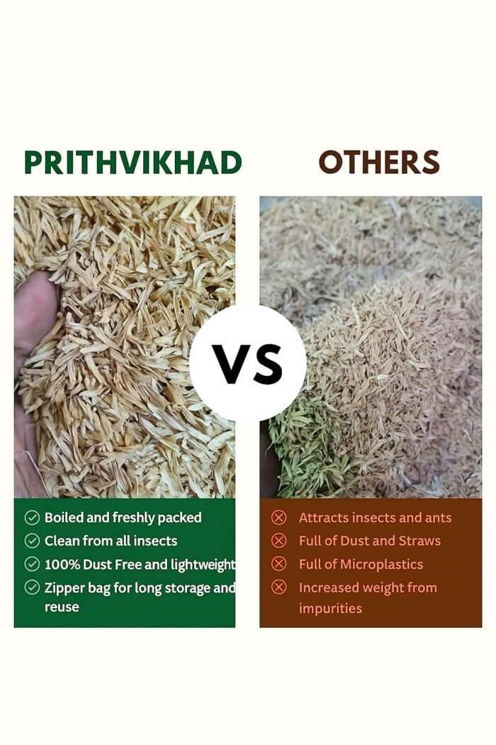 RICE HUSK /100% Organic Mulch & Soil Enhancer for Gardening, Potting Soil Husk  (2 kg, Granules) - Image 5
