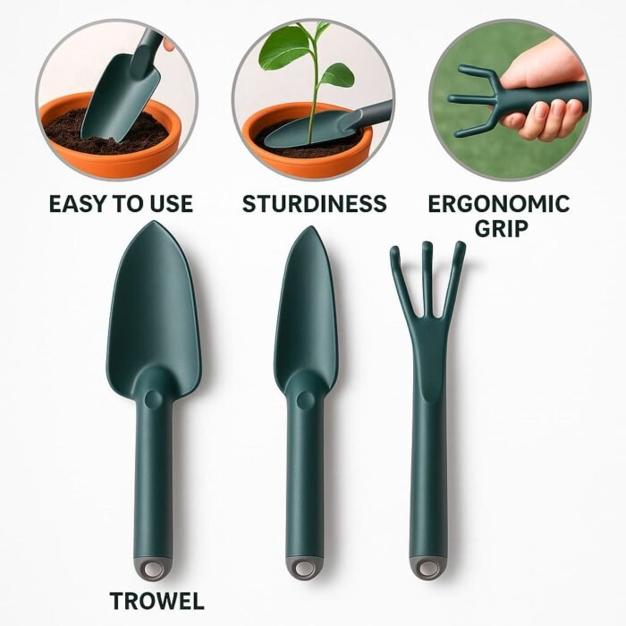 Heavy Duty Garden Trowel – Mini Gardening Tool for Digging, Planting & Potting - Image 3
