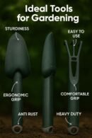 Heavy Duty Garden Trowel – Mini Gardening Tool for Digging, Planting & Potting