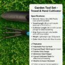 Plastic Heavy Duty Garden Hand Trowel with Measurement Marks AND GARDEN HAND CULTIVATOR TOOL(COMBO)