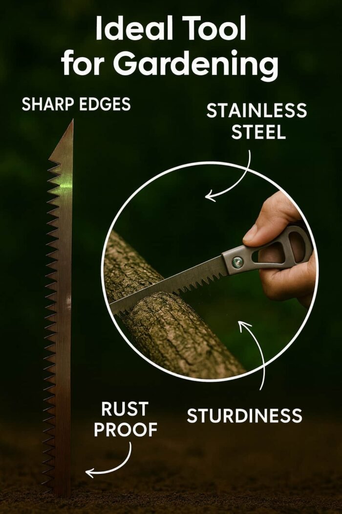 Portable Hand Saw High Strength Saw Small hand saw (34 Cm Long / 1 Pc) - Image 5